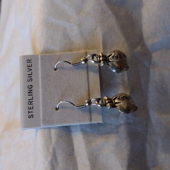 Money Bags Earrings - Picture 3 of 3